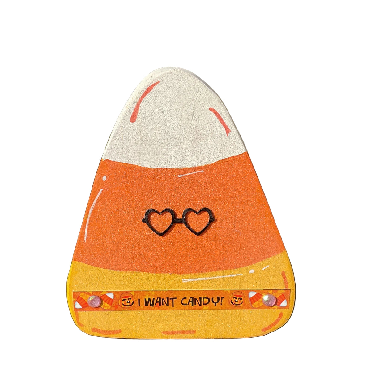 AGSD Halloween Decor - Handmade Candy Corn Costume Characters 6pc Set