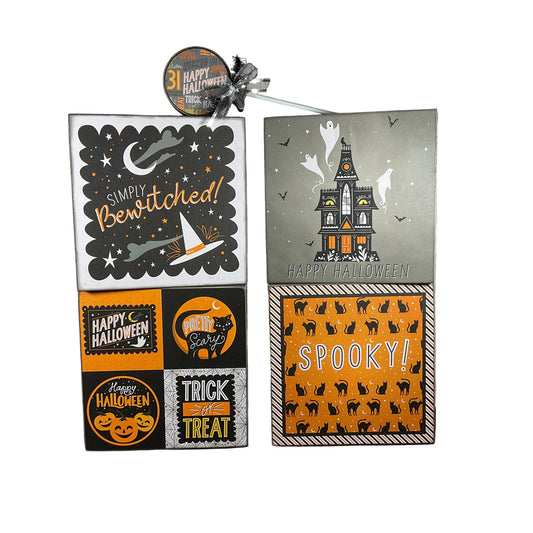 AGSD Halloween Decor - Box Sign & Large Lollipop Sucker