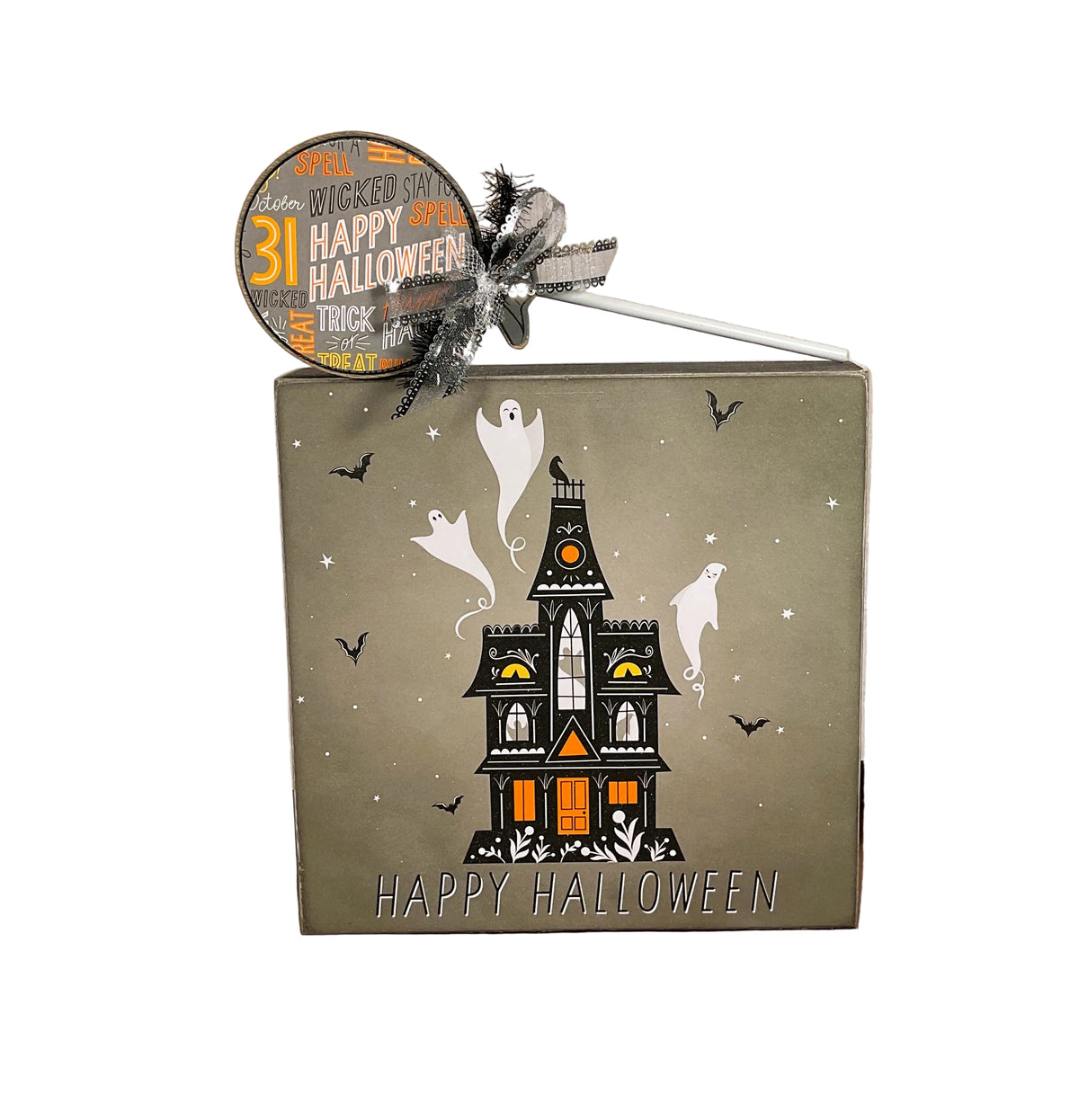 AGSD Halloween Decor - Box Sign & Large Lollipop Sucker
