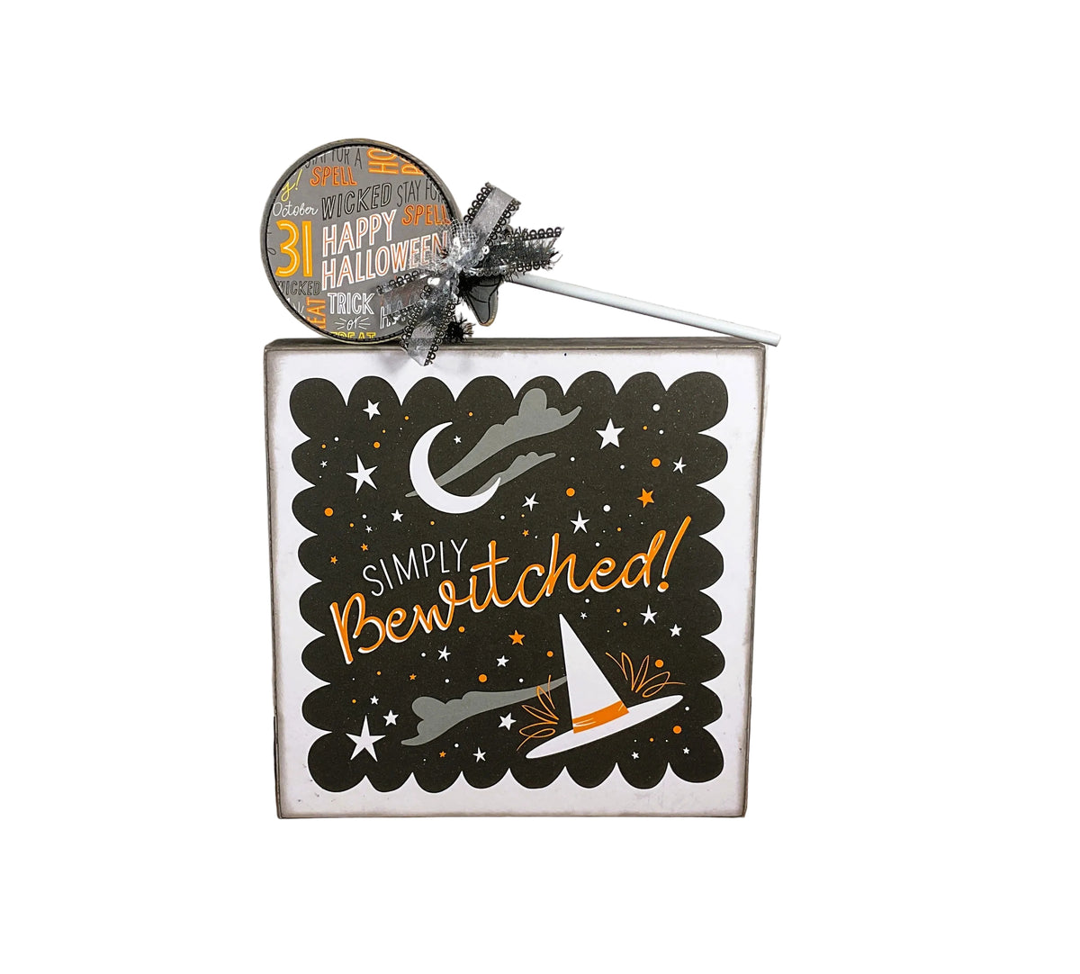 AGSD Halloween Decor - Box Sign & Large Lollipop Sucker