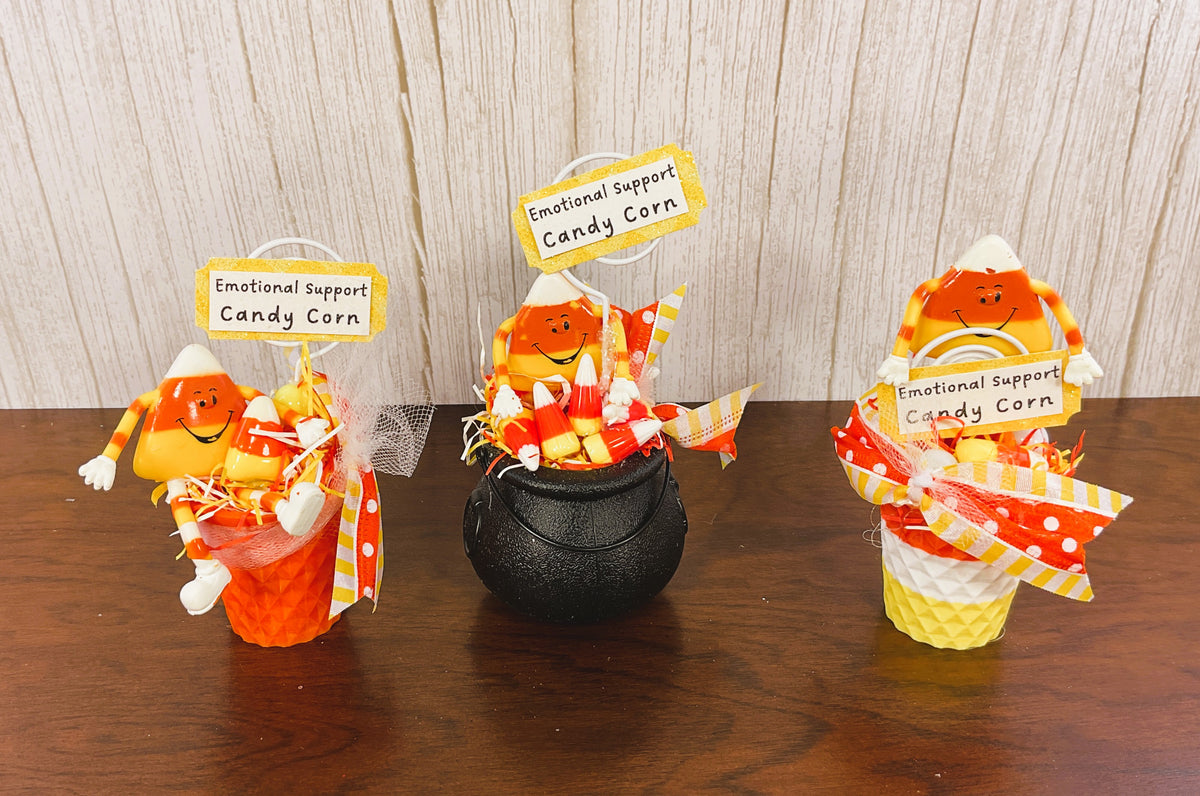 AGSD Halloween Decor - Emotional Support Candy Corn Small Display