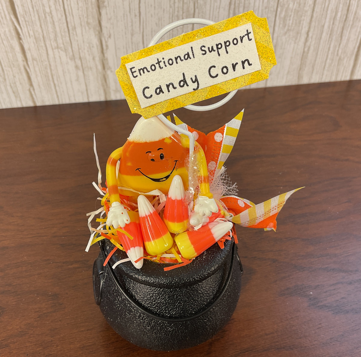AGSD Halloween Decor - Emotional Support Candy Corn Small Display