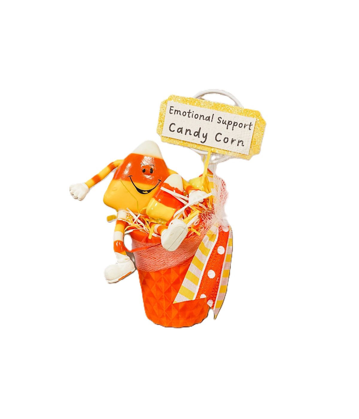AGSD Halloween Decor - Emotional Support Candy Corn Small Display