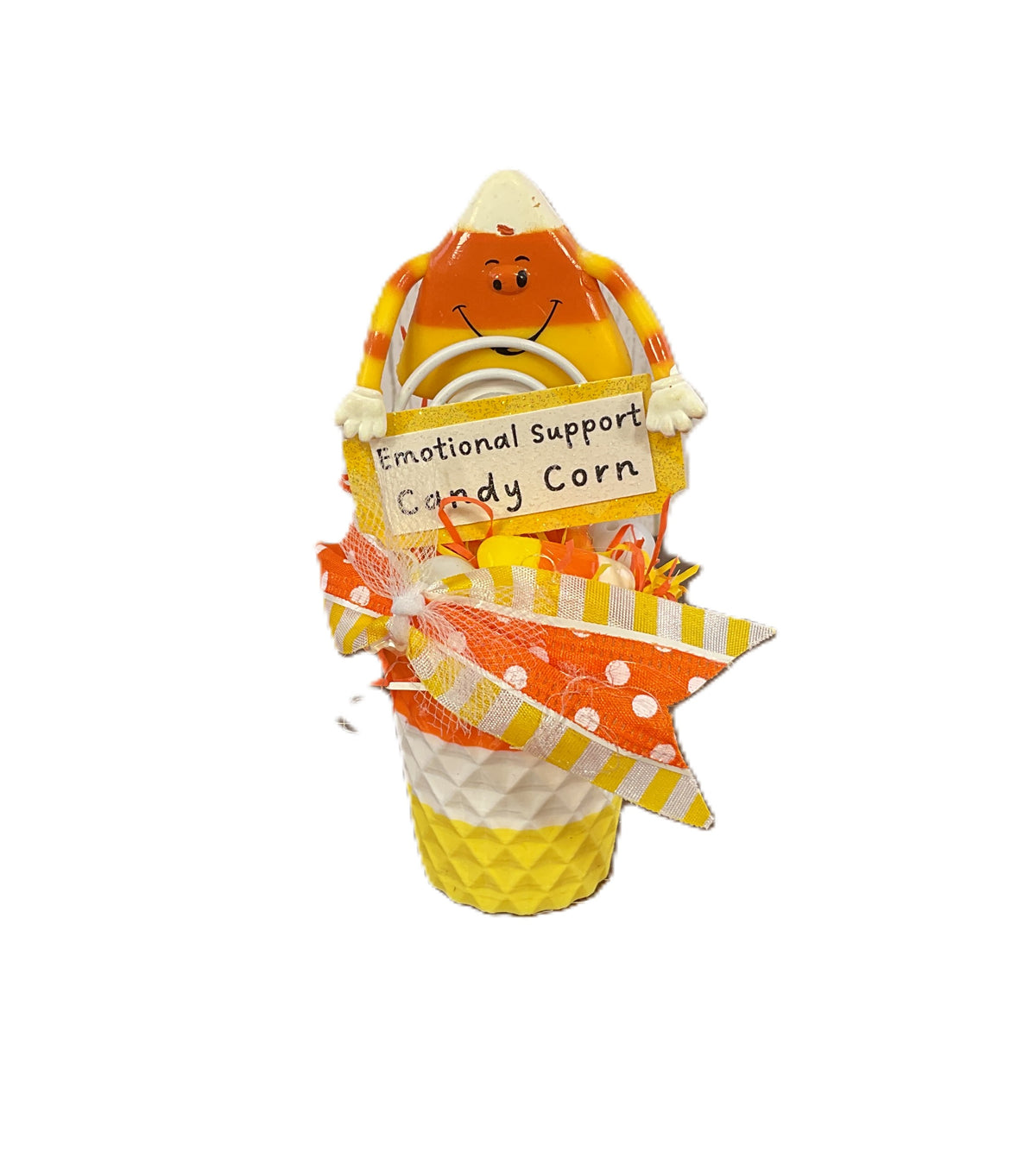 AGSD Halloween Decor - Emotional Support Candy Corn Small Display