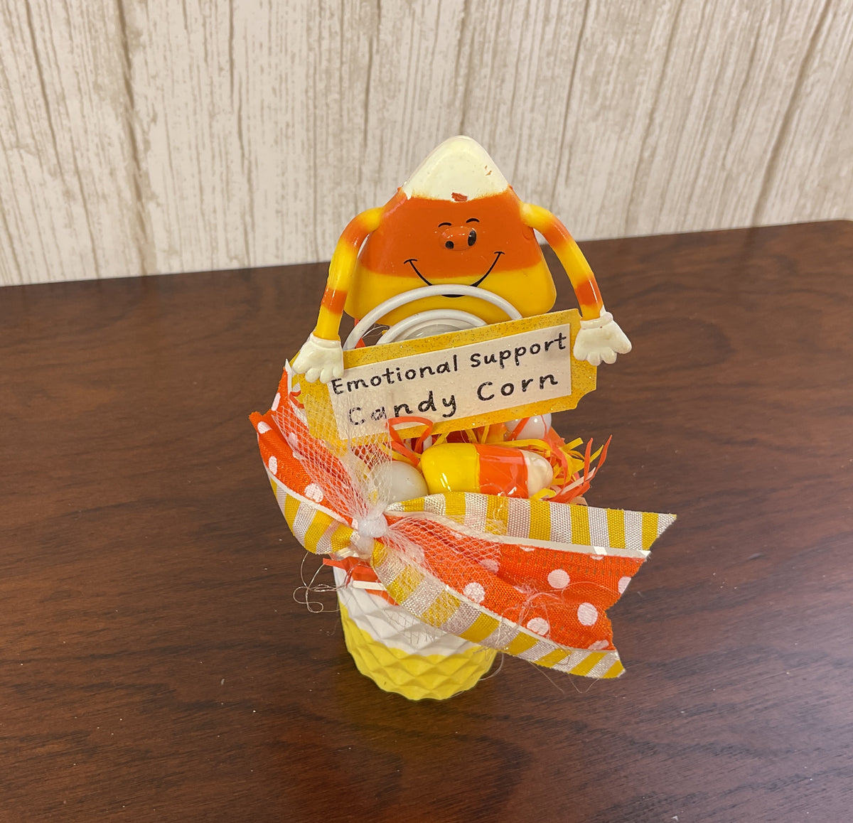 AGSD Halloween Decor - Emotional Support Candy Corn Small Display