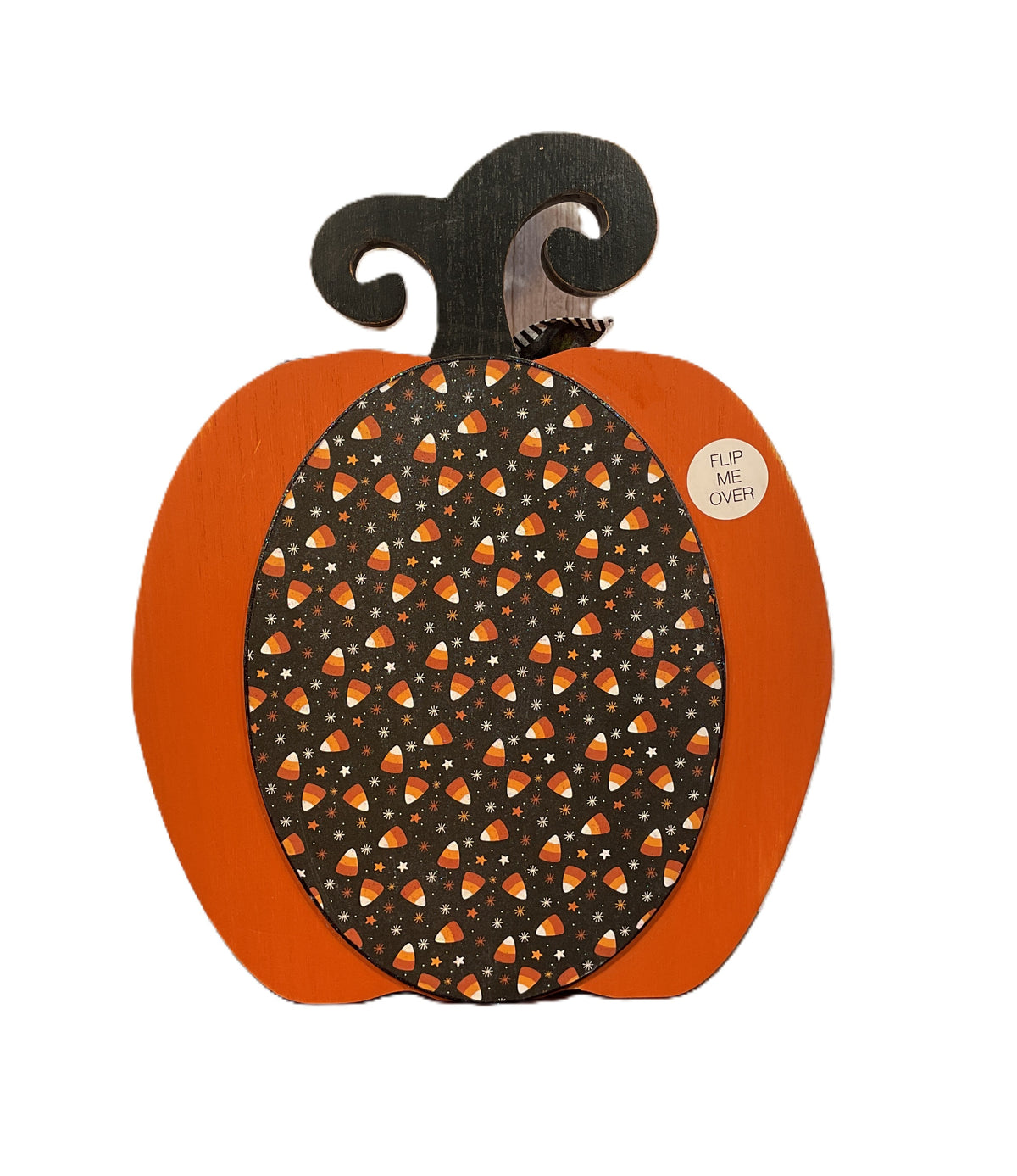 AGSD Halloween Decor - Large Chunky Wood Whimsy Pumpkins 3pc Set