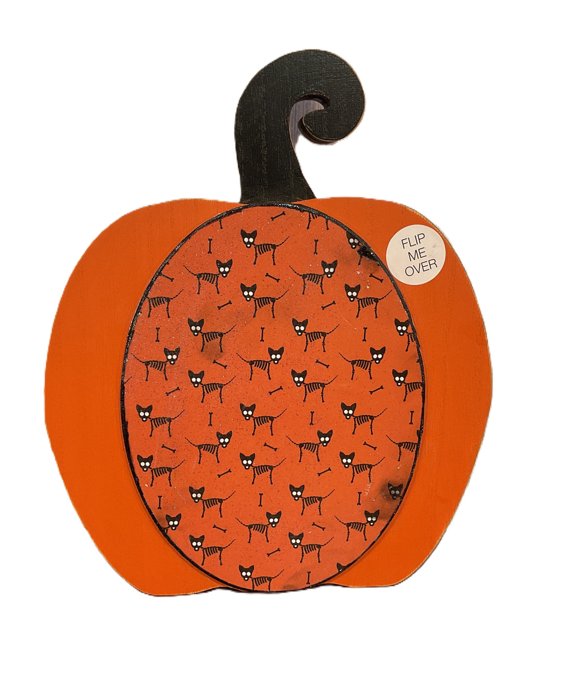AGSD Halloween Decor - Large Chunky Wood Whimsy Pumpkins 3pc Set