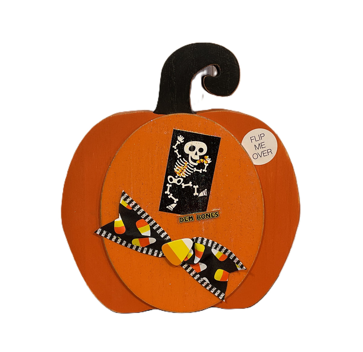 AGSD Halloween Decor - Large Chunky Wood Whimsy Pumpkins 3pc Set