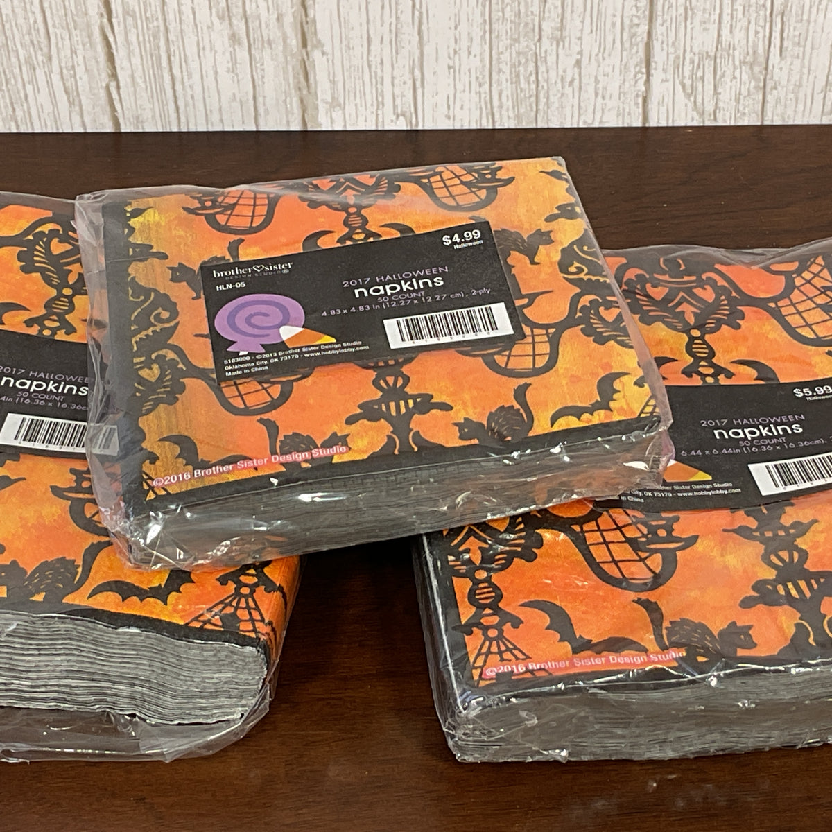 HL Halloween Party Supply - Candy Corn Trick Treat Icon Decoupage Napkins - You Choose