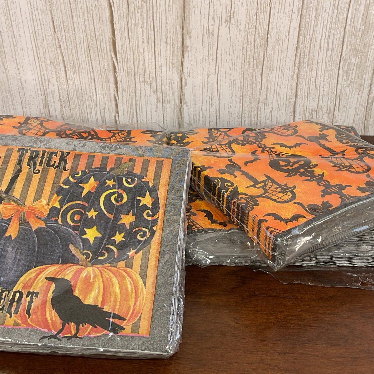 HL Halloween Party Supply - Candy Corn Trick Treat Icon Decoupage Napkins - You Choose