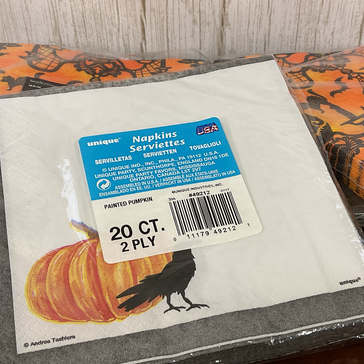 HL Halloween Party Supply - Candy Corn Trick Treat Icon Decoupage Napkins - You Choose