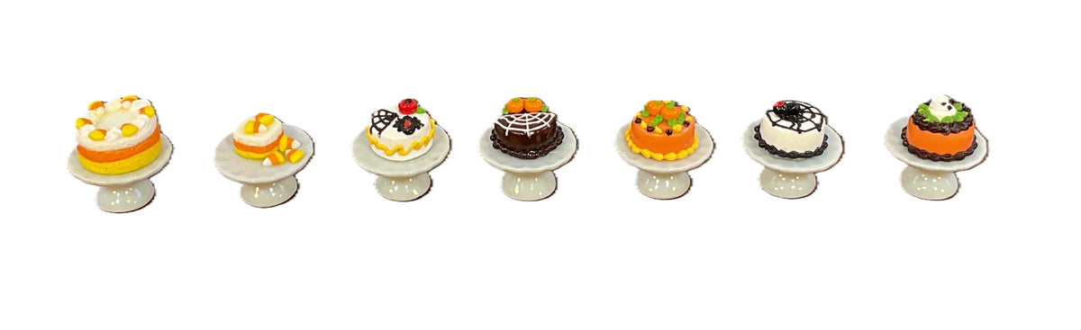 AGSD Halloween Craft Supply - Miniature Mini Doll House Cakes You Choose Design