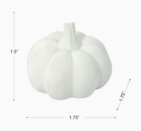 Make Market Halloween Craft Supply - DIY Small Unfinish White Pumpkins