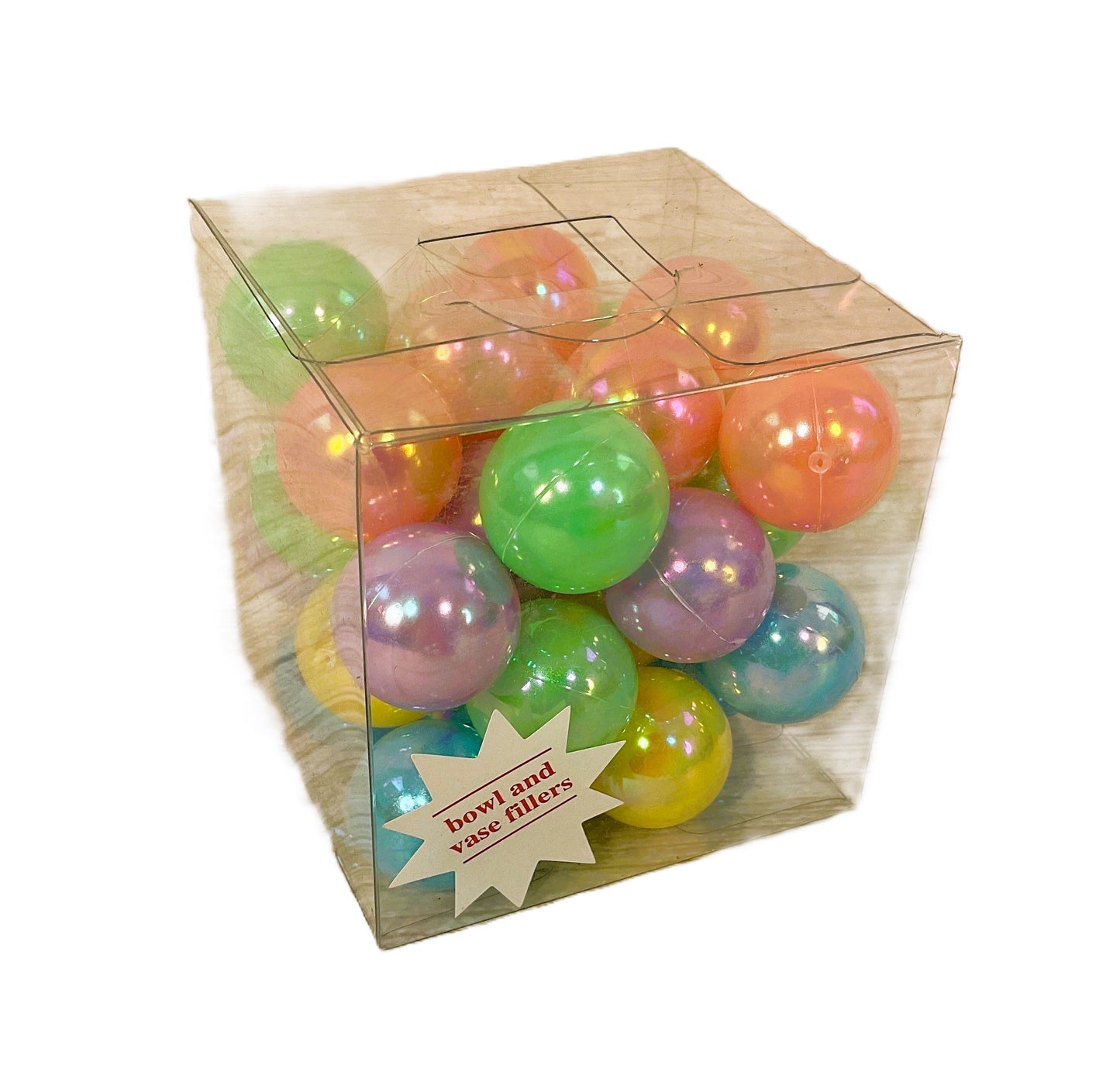 HL Christmas Supply - Soft Iridescent Pastel Ball Bowl Fillers 32pc Set