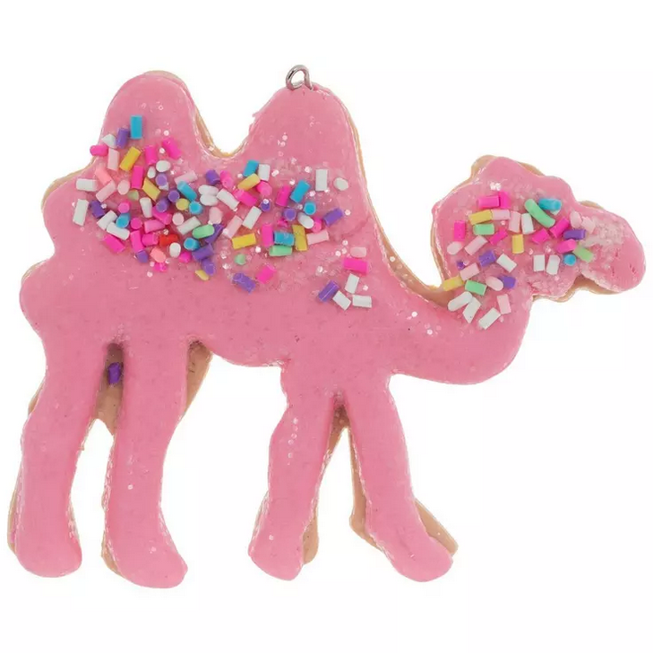 HL Christmas Decor - Pink Circus Animal Gingerbread Cookies 5pc Set