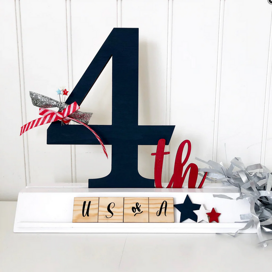 FD Patriotic Craft Supply - DIY July 4th USA Base Kit for Click Frame