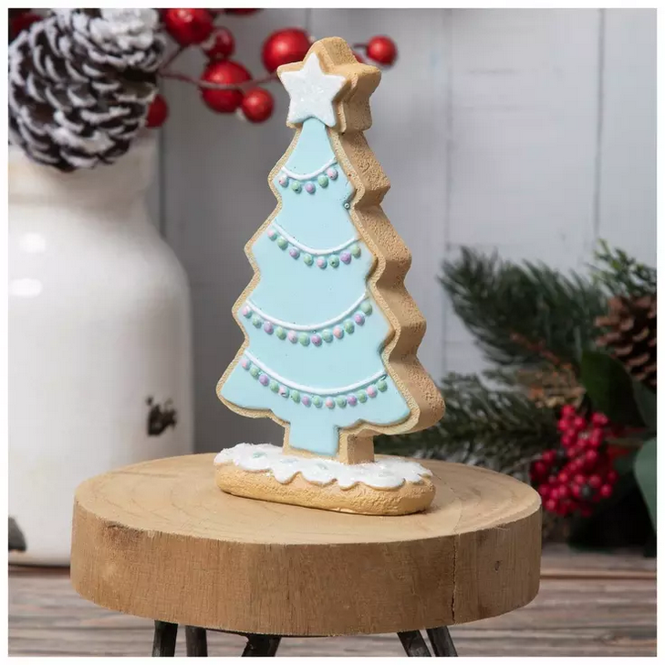 HL Christmas Decor - Gingerbread Cookie Pastel Trees 3pc