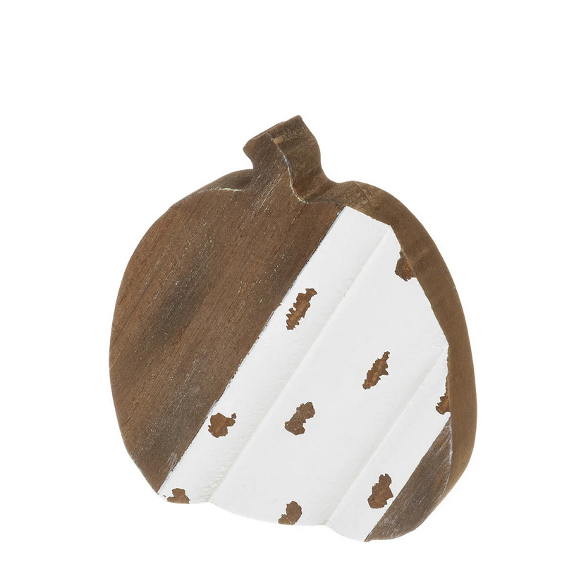 Collins Fall Decor - Small Natural and White Pumpkins 3pc Set