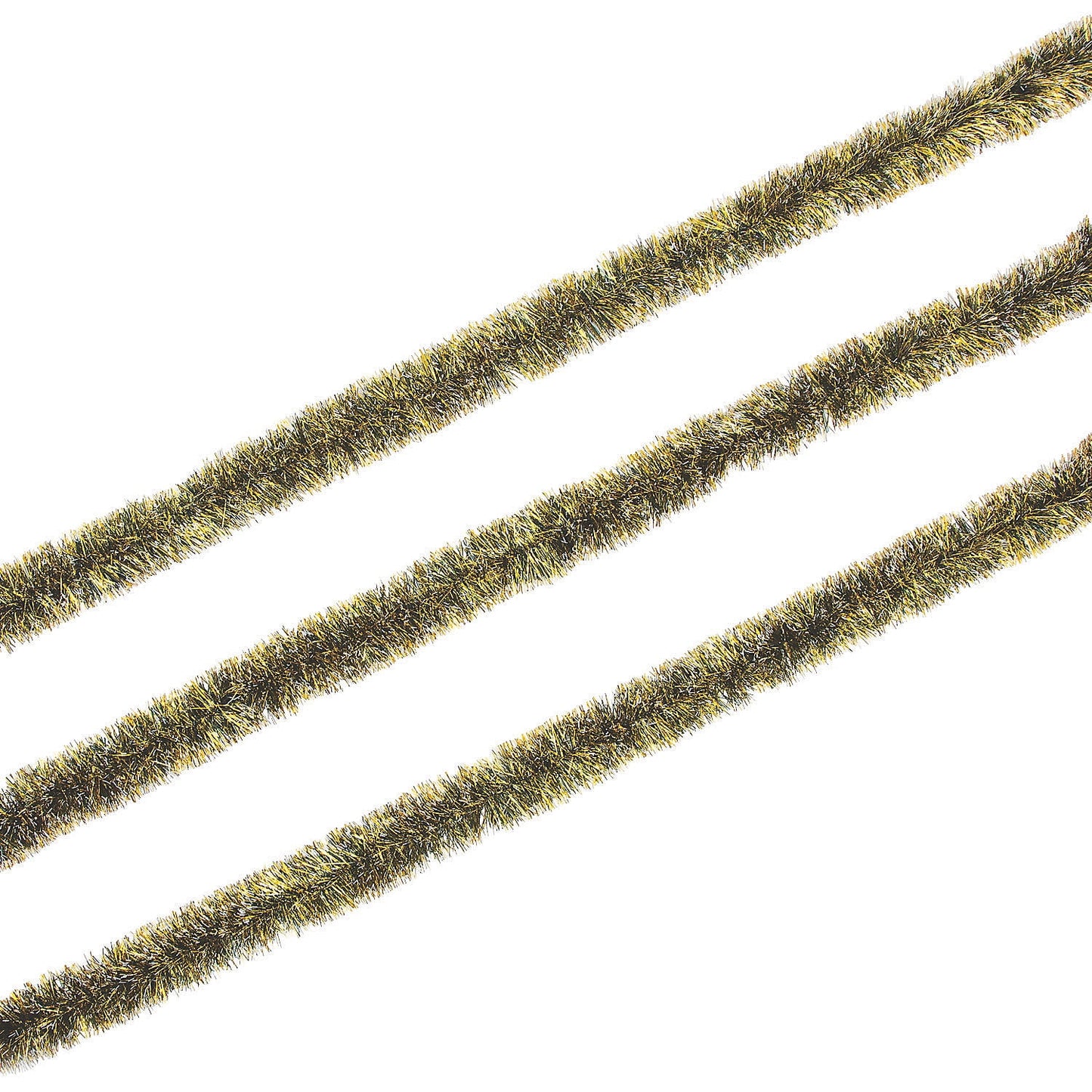 Black And Gold Tinsel Garland - Party Decor - 1 Piece