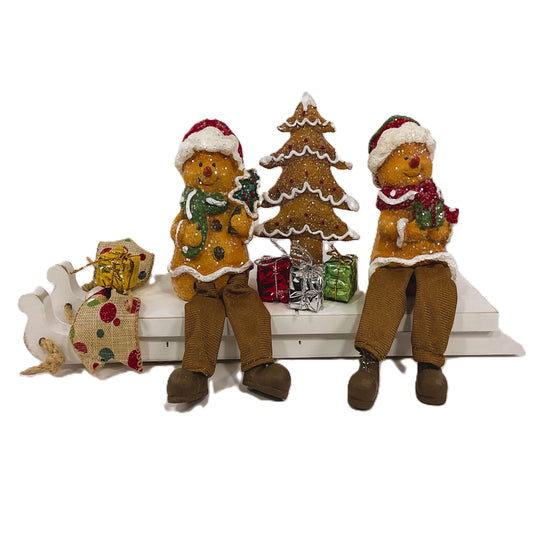 AGSD Gingerbread Snowmen and Tree on Sled