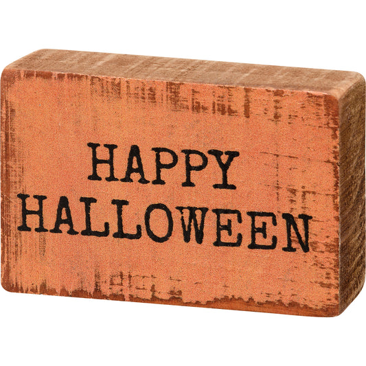 PBK Happy Halloween Mini Tier Tray Block Box Sign