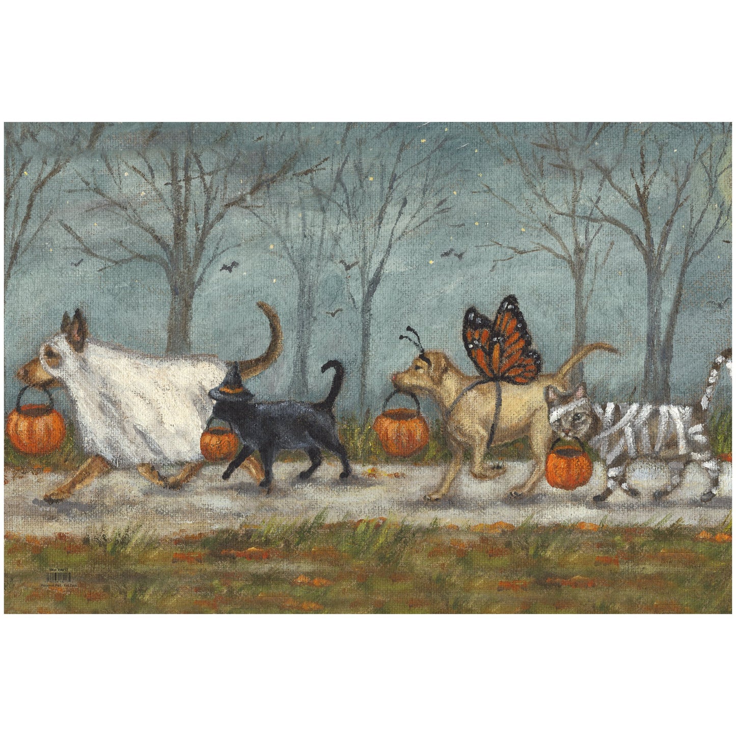 PBK Halloween Decor - Dog Cat Pet Parade Costume Paper Placemats 24pc