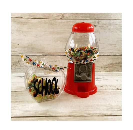 AGSD School Decor -Teacher Theme Gumball Apple-Shaker 2pc Set