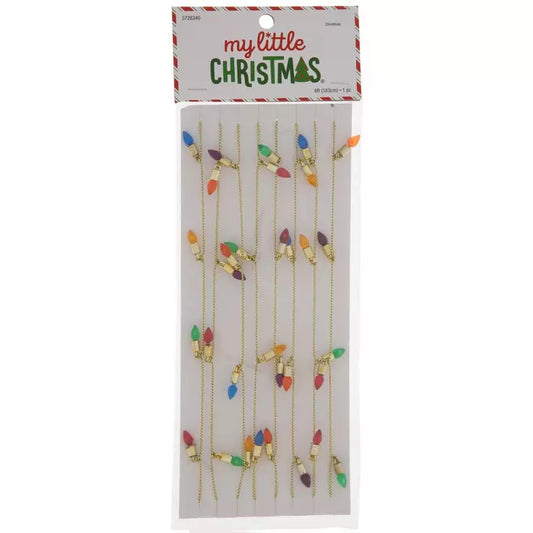 HL Christmas Craft Supply - Mini Tree Light Bulb Garland 6ft