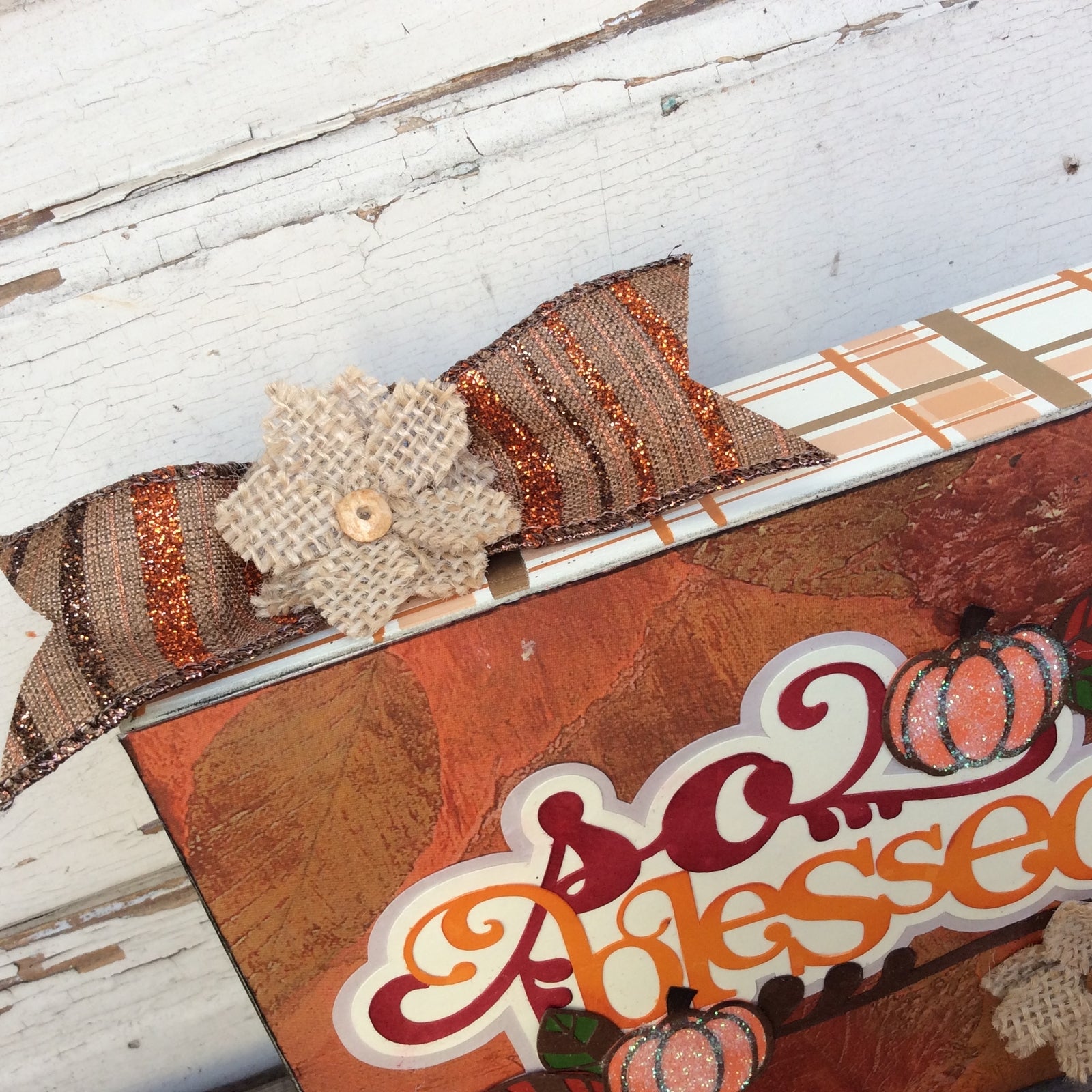 AGD Fall Decor - So Blessed Harvest  Layered Box Sign