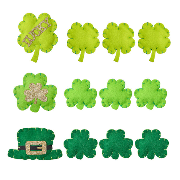 Michaels St Patrick's Decor - Small Scatter Felt Shamrock 12pc