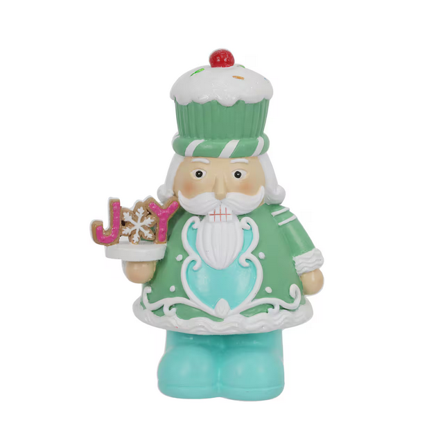 Ashland Christmas Decor - Joy Cookie Cupcake Mint Nutcracker Figurine