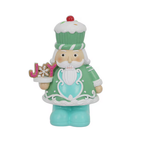 Ashland Christmas Decor - Joy Cookie Cupcake Mint Nutcracker Figurine