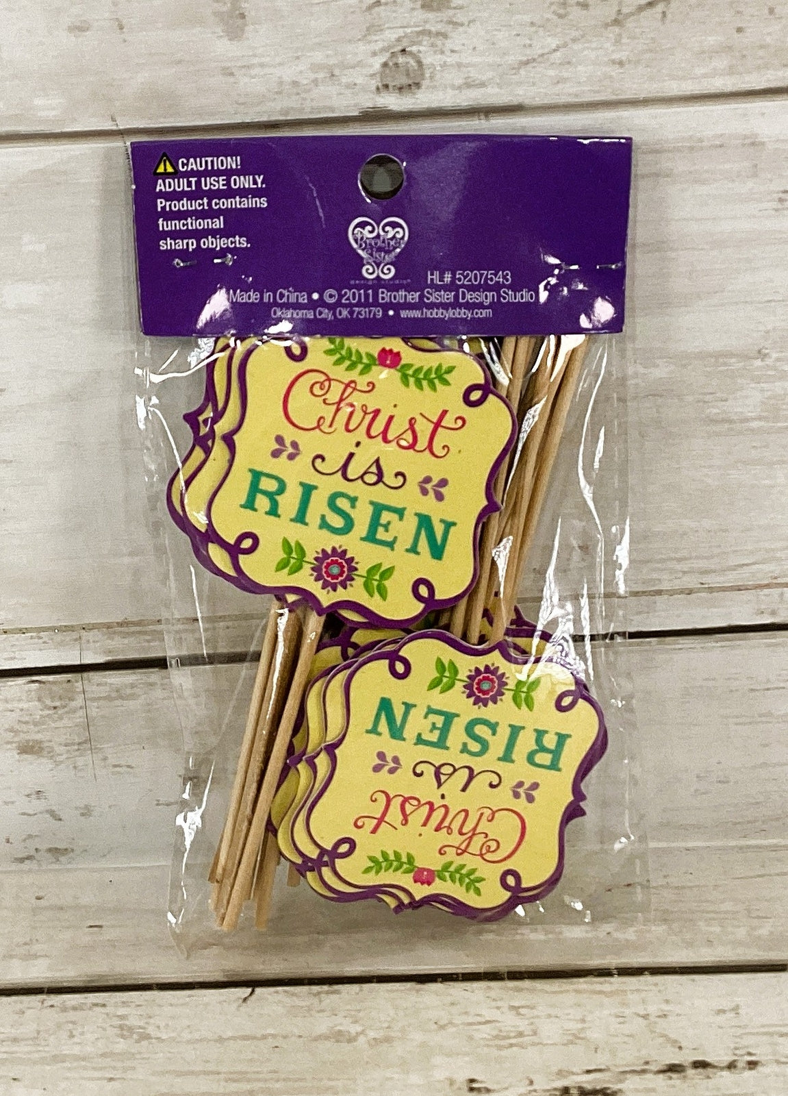 HL Easter Baking Supply - Various Standard Cupcake Picks 5 Sets