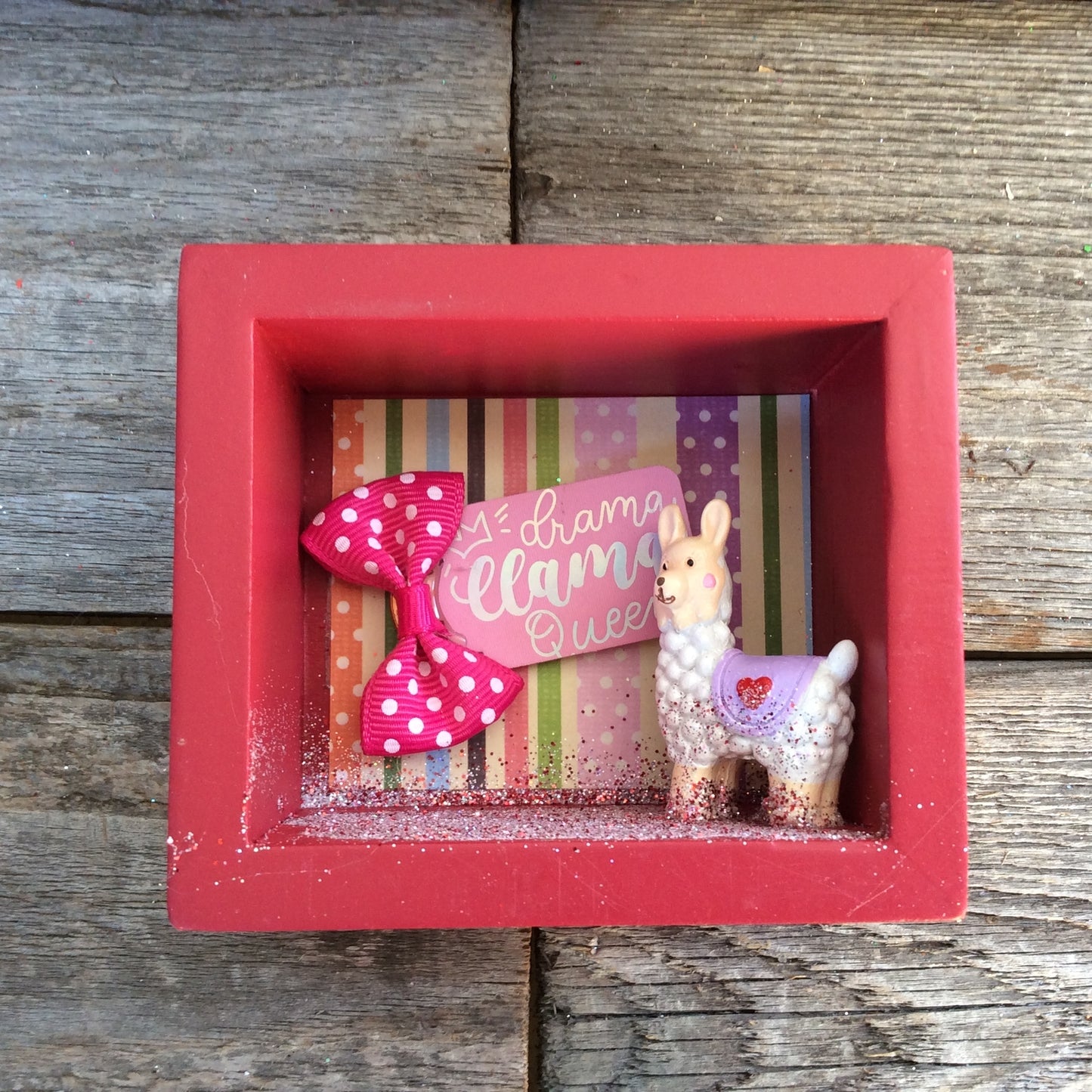AGD Valentines Decor - Llama Amazing Box Sign