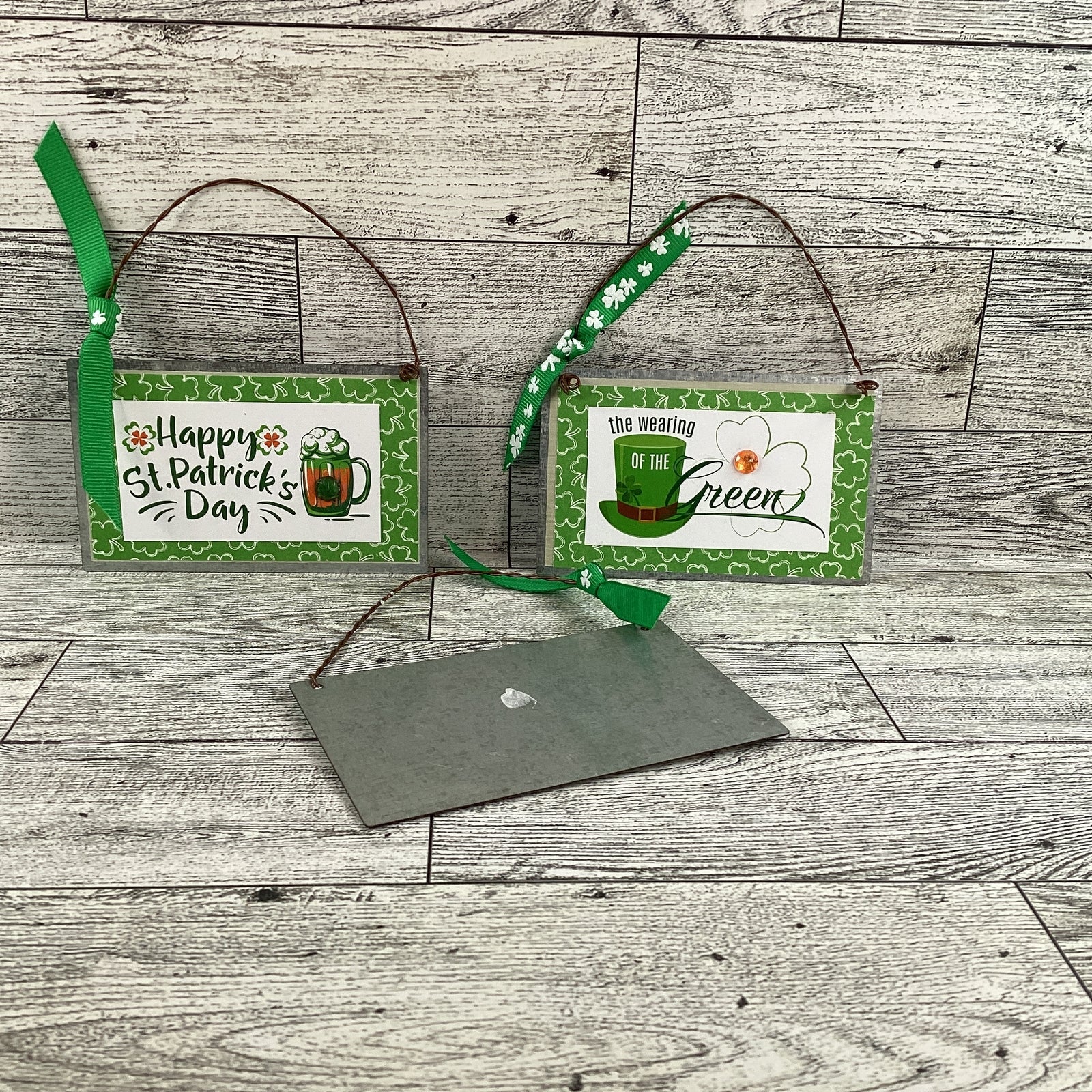 AGD St Patrick's Day Decor - Wee Bit Irish Small Ornament Signs 3pc Set