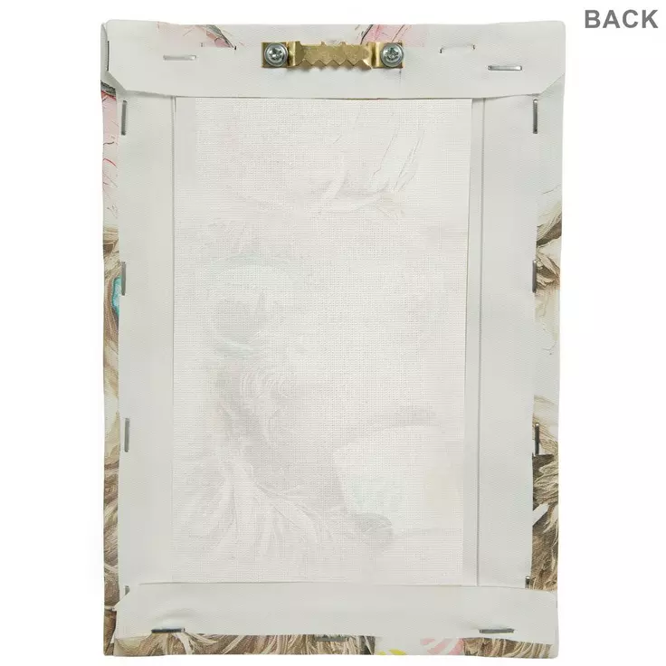 HL Easter Decor - Highland Cow Bunny Ears Canvas Wall Decor