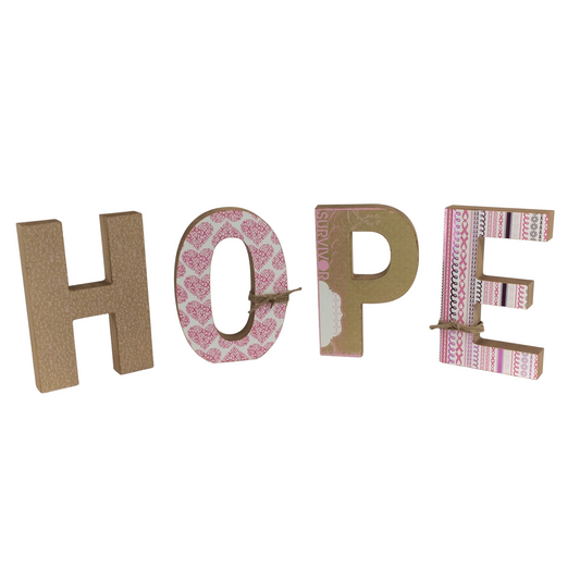 AGD Home Decor - Cancer Support Chunky HOPE Letters Display