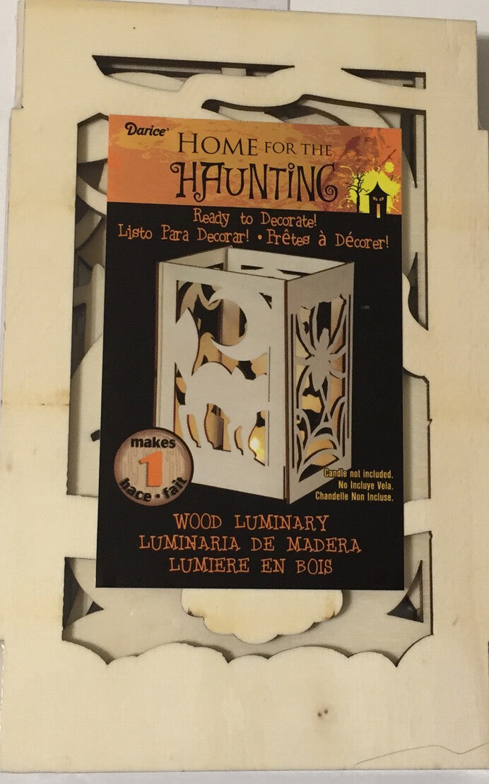 Darice Craft Supply -  Halloween DIY Wood Luminary 6pc Set