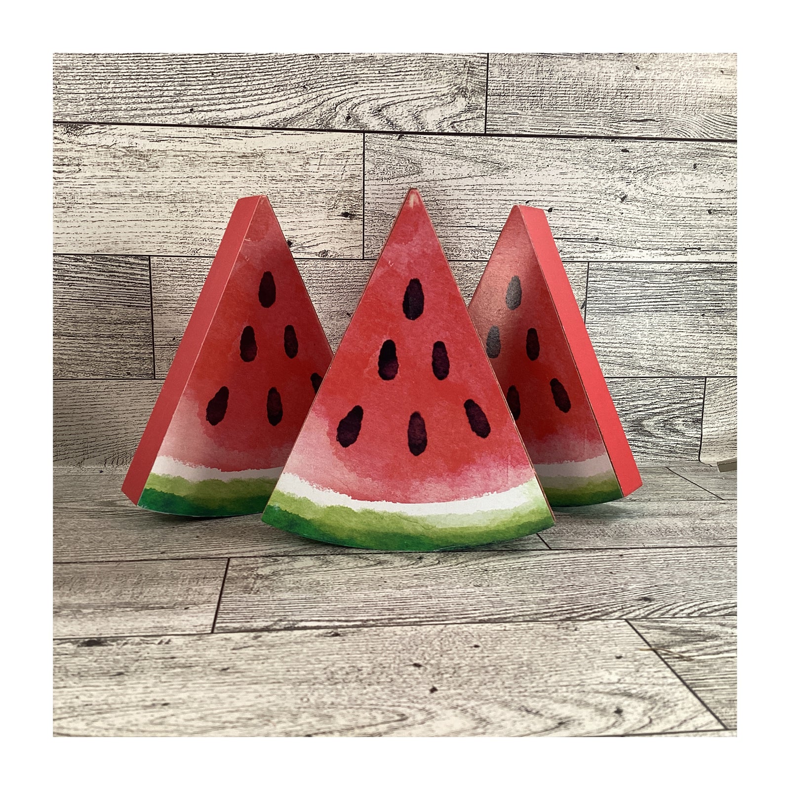 AGD Summer Decor - Watermelon Theme Tier Tray Decor 8pc Set