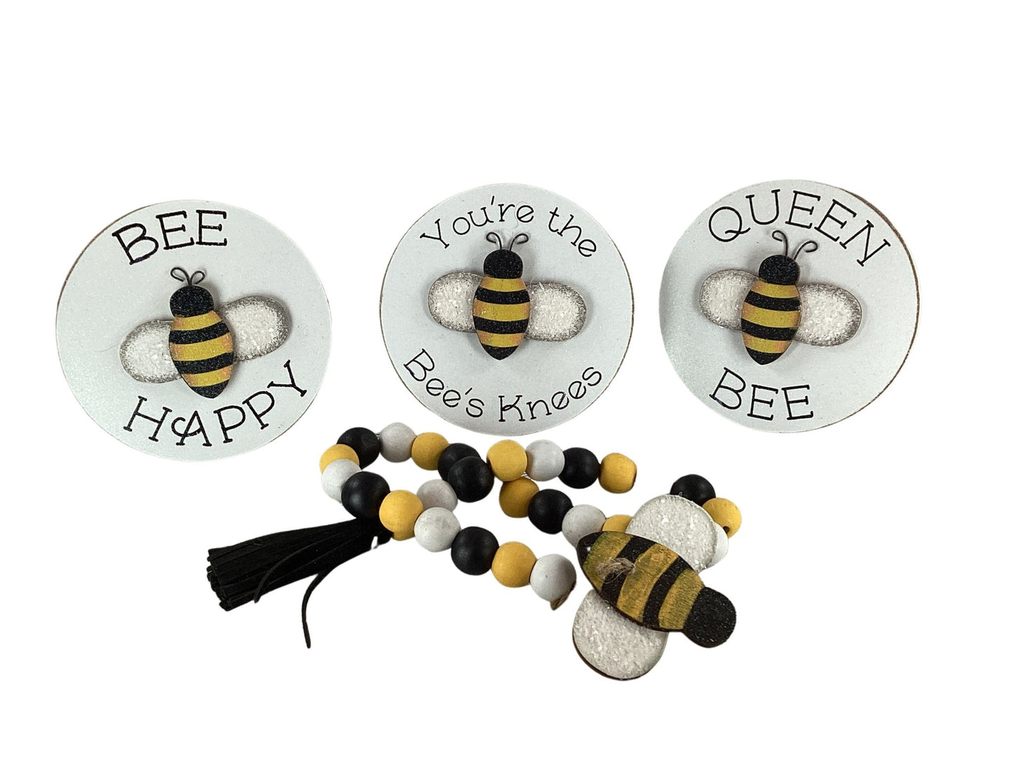 AGD Spring Decor - Summer Bee Theme Tier Tray Decor 4pc Set