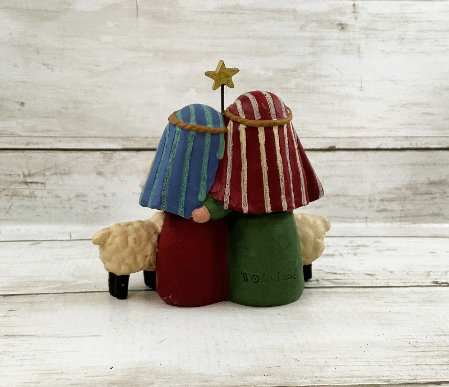 Blossom Bucket Christmas Decor - Holy Family Nativity by Suzi