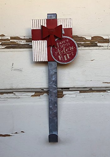 AGD Christmas Decor - Come Adore Him Gift Wreath Door Hanger