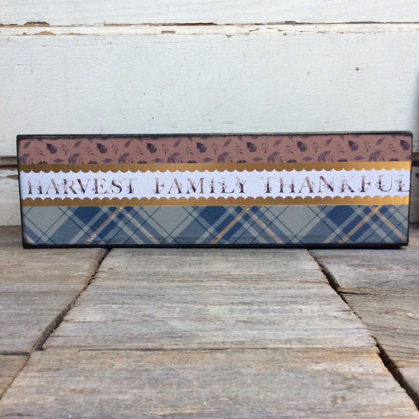 AGD Fall Decor - Harvest Family Thankful Box Sign