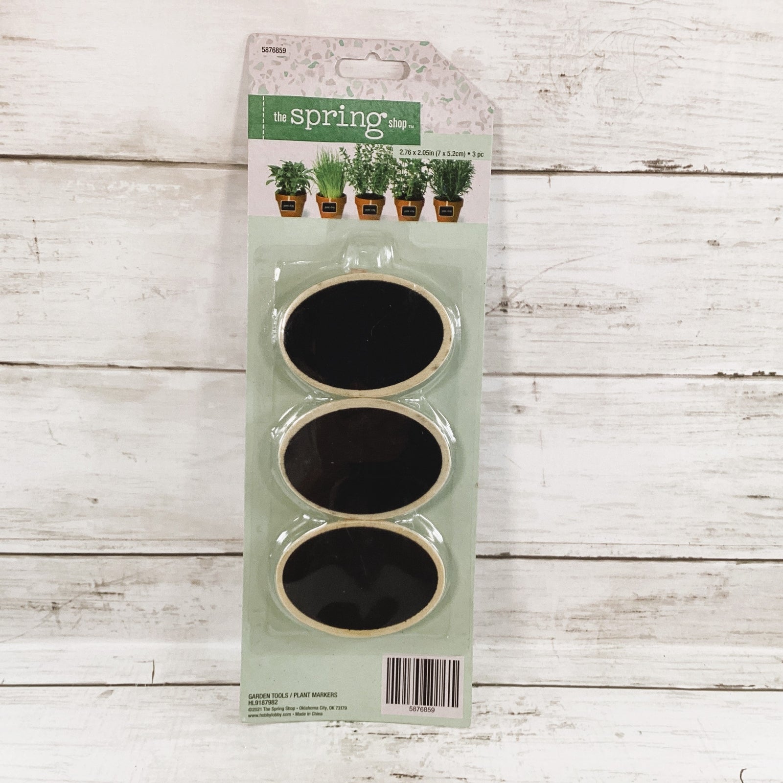 HL Home Decor - Small Plant Markers Oval Signs 3pc Set