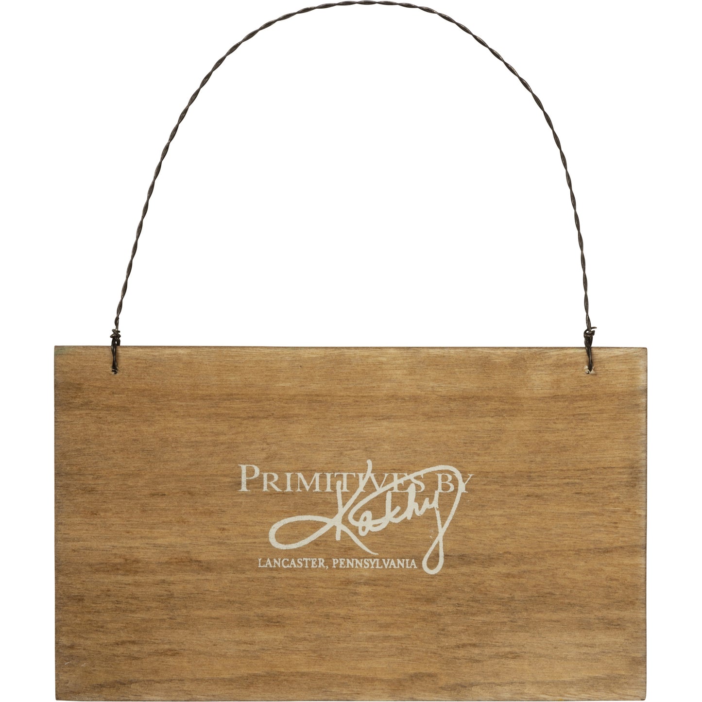 PBK Easter Decor -Happy Spring Wood Debossed Small Sign Ornament