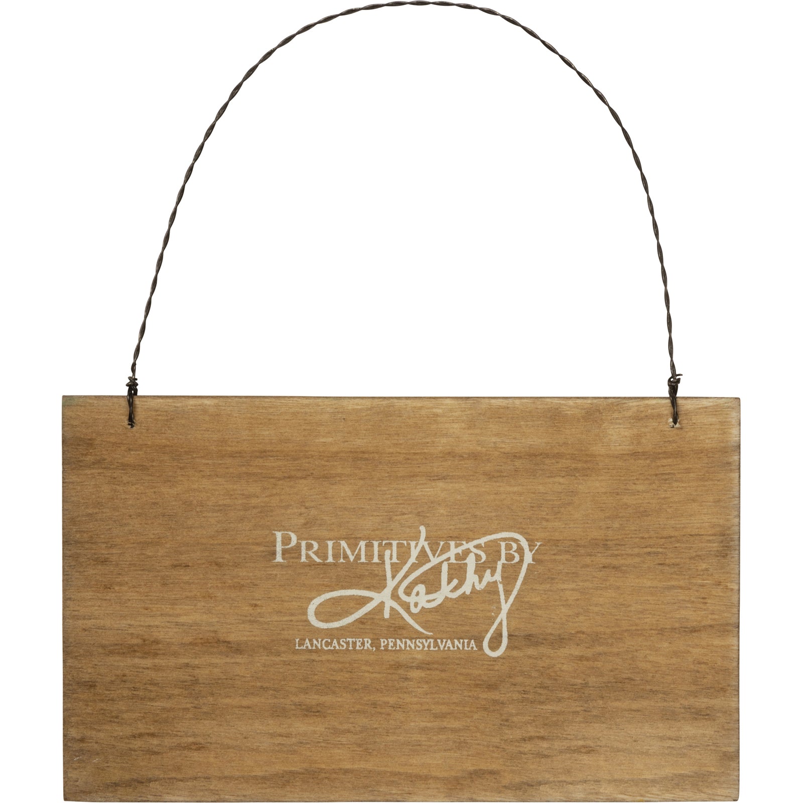 PBK Easter Decor -Happy Spring Wood Debossed Small Sign Ornament