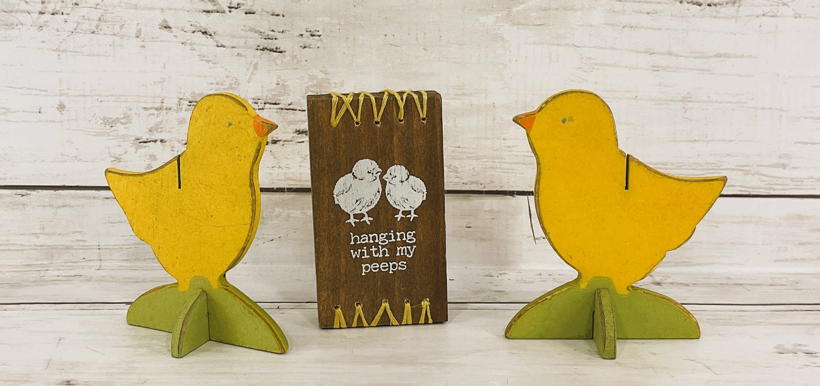 PBK Easter Decor - Hanging With My Peeps Chicks 3pc Set
