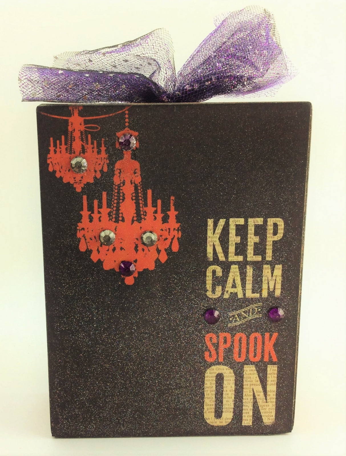 AG Designs Halloween Decor -  Box Sitter Keep Clam Spooky On #515/07
