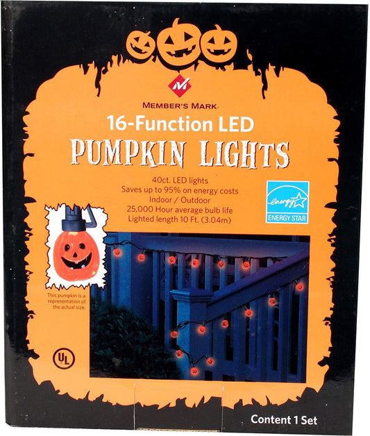 Halloween 16 Function LED Pumpkin Lights