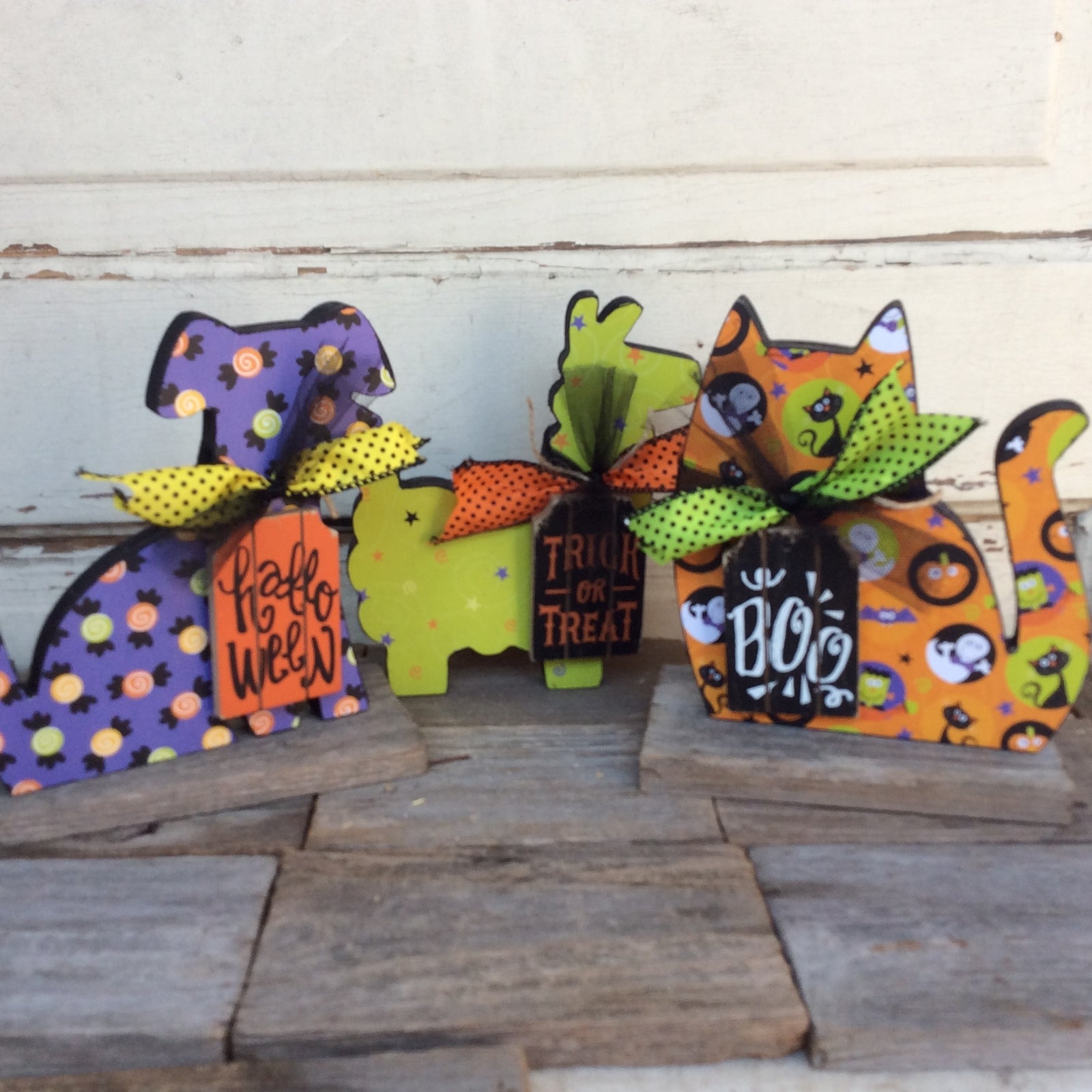 AGD Halloween Decor - Whimsy Llama Cat Dog Display 3pc
